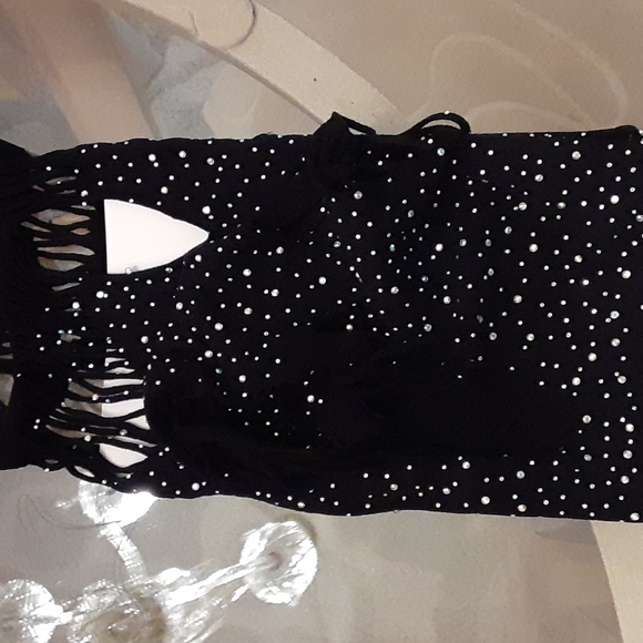 Off Shoulder Rhinestone Teddy - Picture 4 of 5